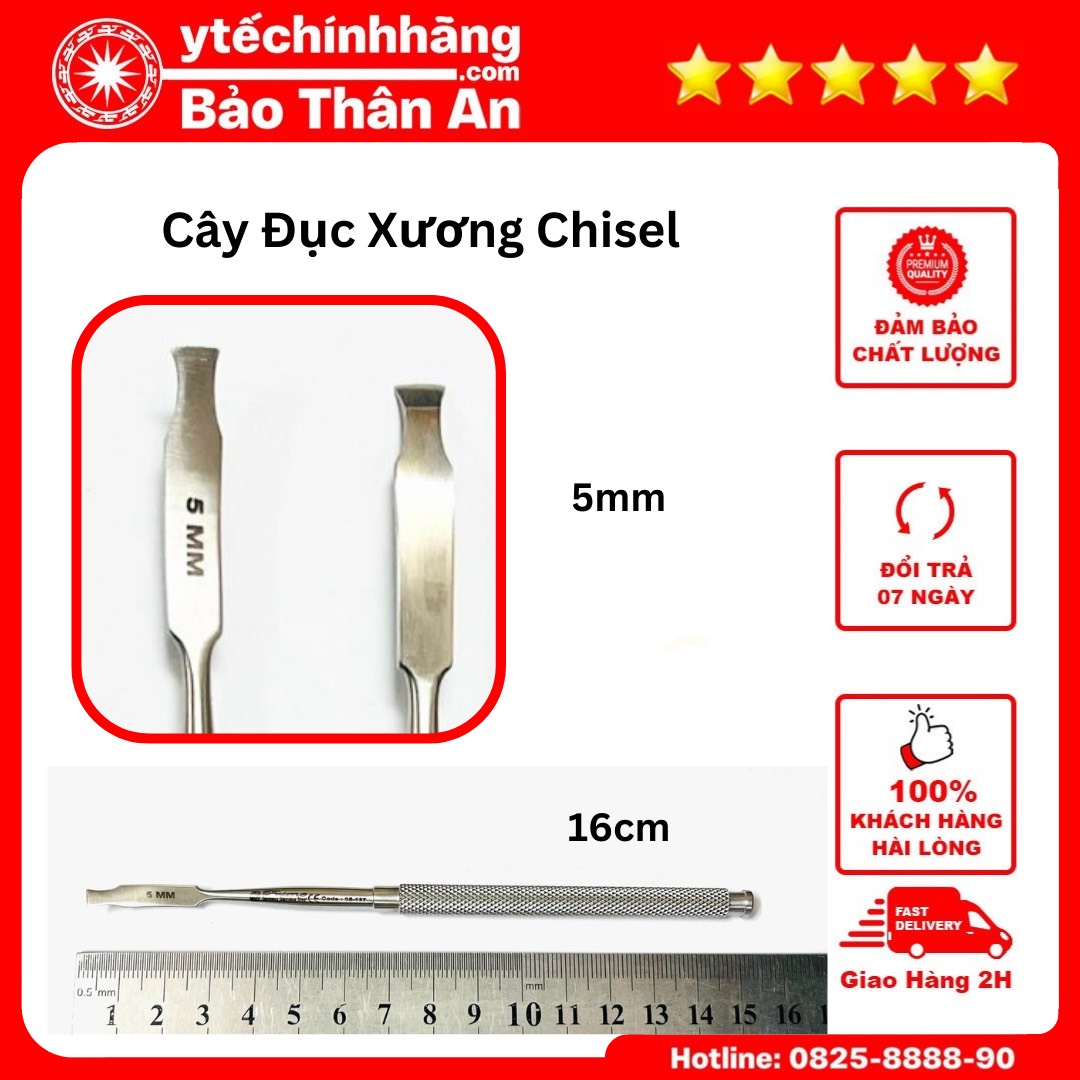 Cây Đục Xương Chisel 16cm 5mm Cay Duc Xuong Chisel 16cm 5mm