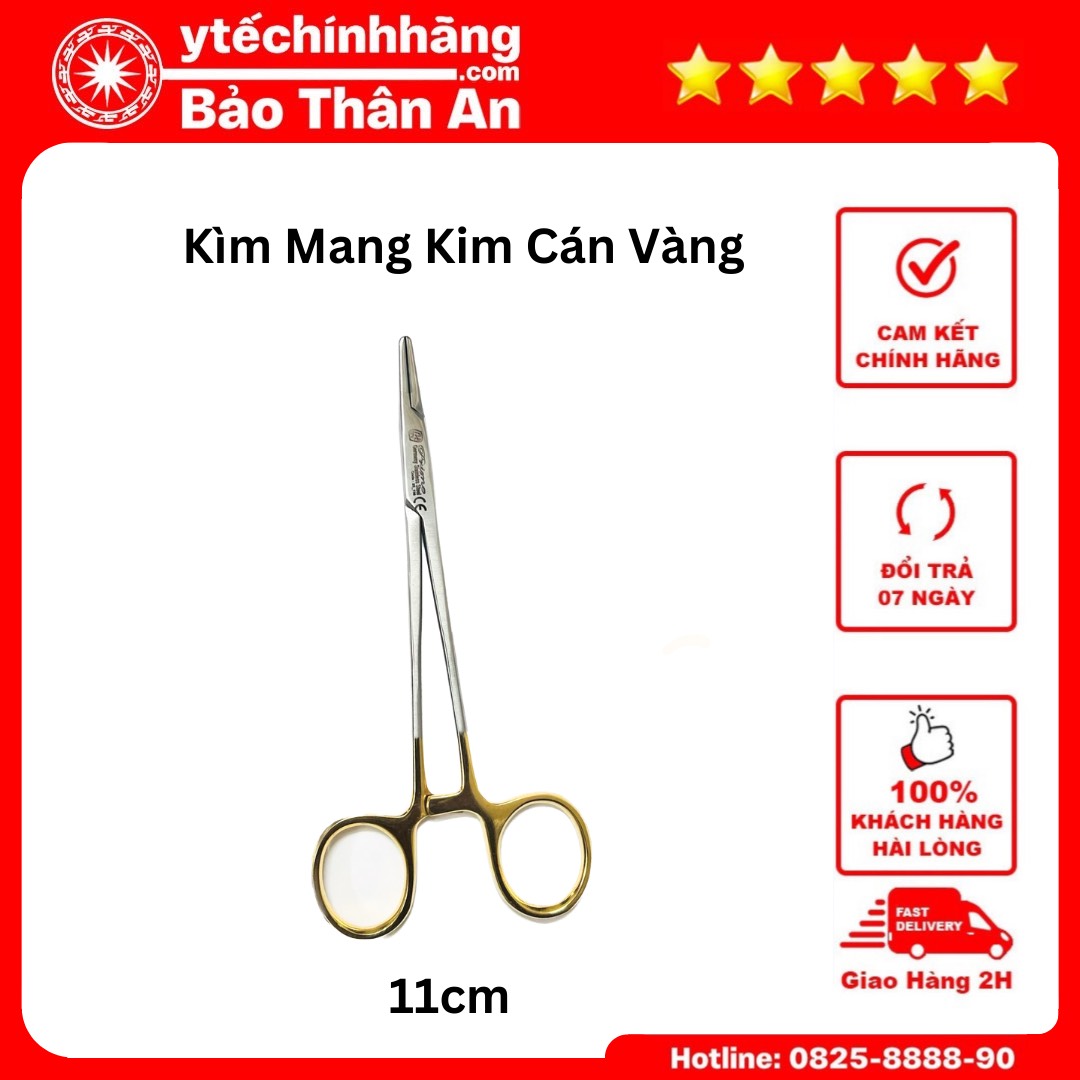Kìm Mang Kim Cán Vàng 11cm Kim Mang Kim Can Vang 11cm