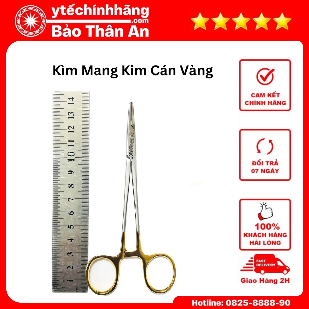 Kìm Mang Kim Cán Vàng 14cm Kim Mang Kim Can Vang 14cm