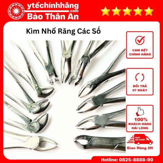 Kìm Nhổ Răng Người Lớn Lẻ Các Số