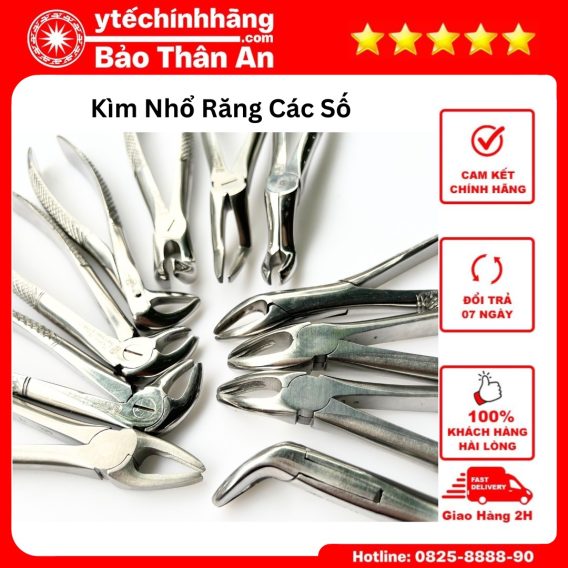 Kìm Nhổ Răng Người Lớn Lẻ Các Số