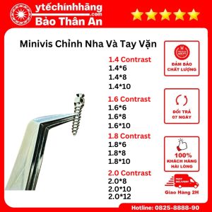 Minivis Chỉnh Nha Và Tay Vặn Minivis 8 Minivis Chinh Nha va Tay Van Minivis 1