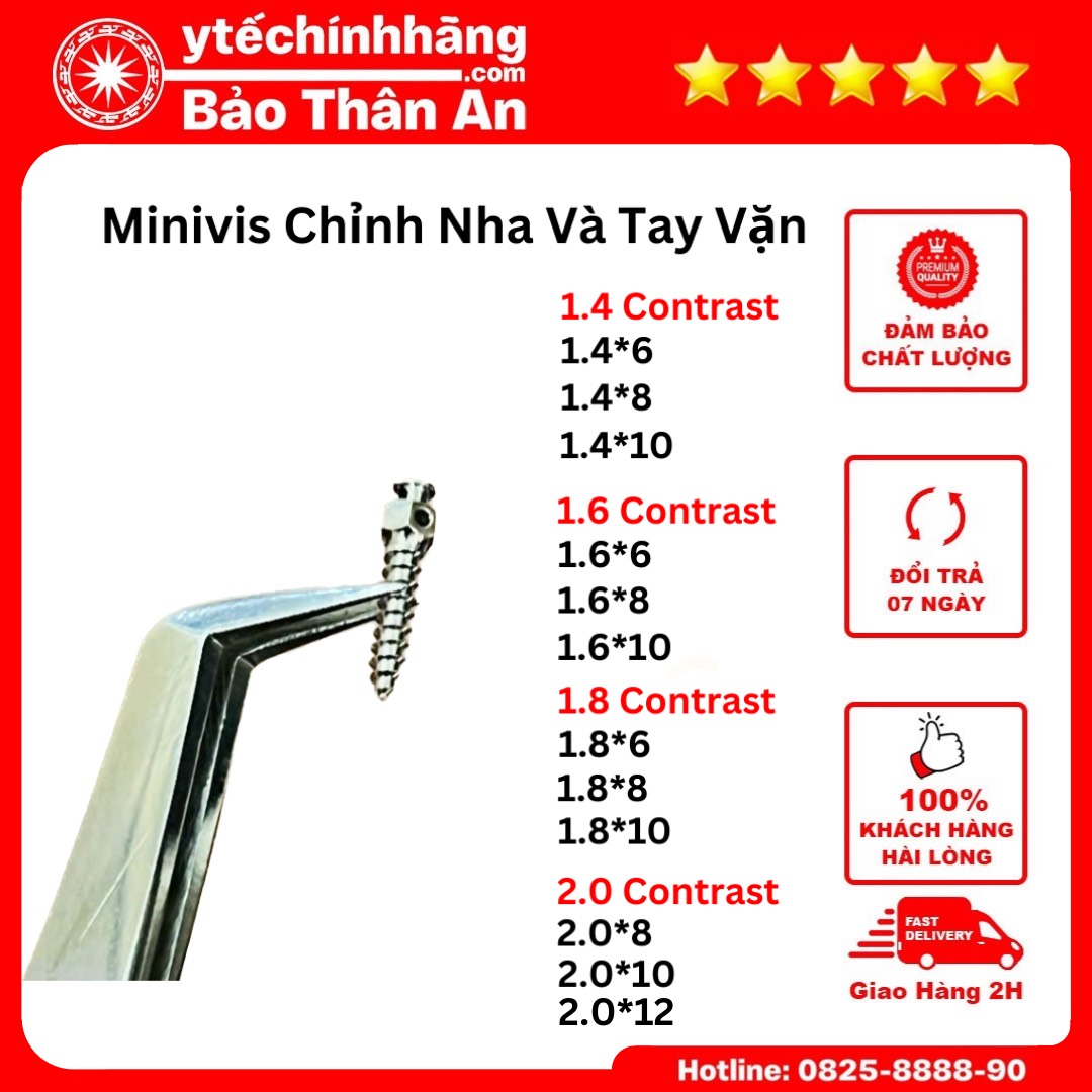 Minivis Chỉnh Nha và Tay Vặn Minivis 1 Minivis Chinh Nha va Tay Van Minivis 1