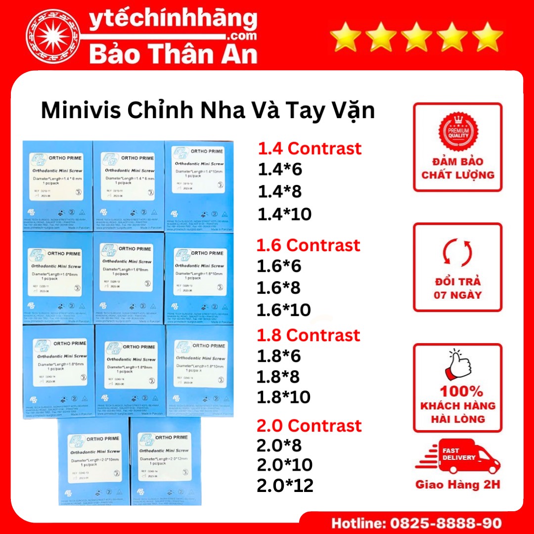 Minivis Chỉnh Nha và Tay Vặn Minivis 2 Minivis Chinh Nha va Tay Van Minivis 2