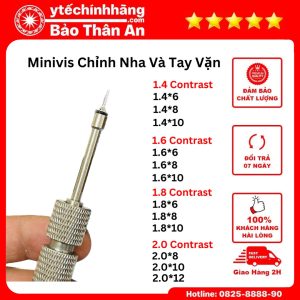 Minivis Chỉnh Nha Và Tay Vặn Minivis 10 Minivis Chinh Nha va Tay Van Minivis 3