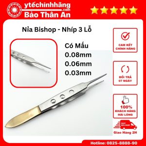 Nỉa Bishop Nhíp 3 Lỗ Chuôi Vàng