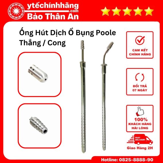 Ống Hút Dịch Ổ Bụng Poole 16 Ong Hut Dich O Bung Poole 1