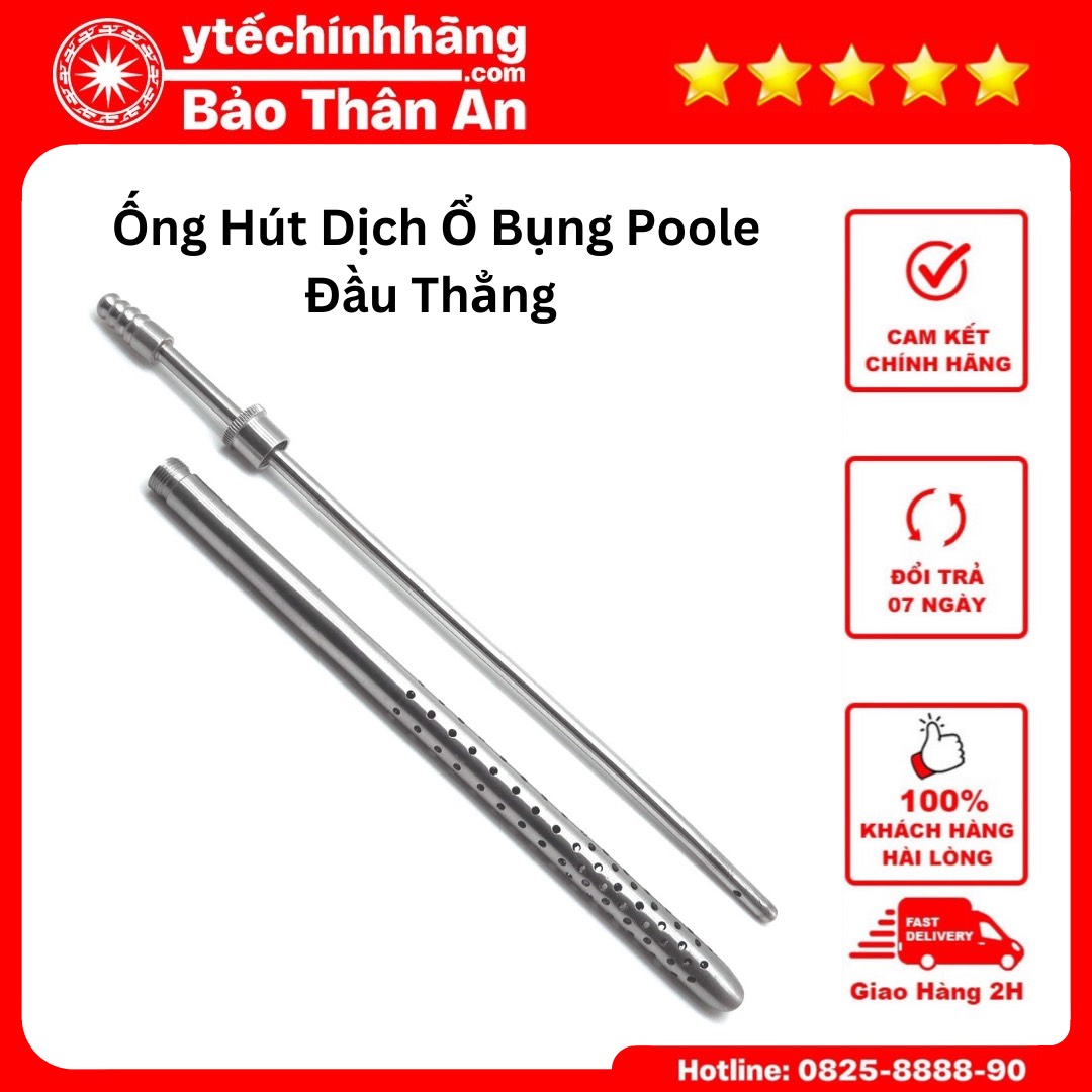 Ống Hút Dịch Ổ Bụng Poole Thẳng Ong Hut Dich O Bung Poole Thang