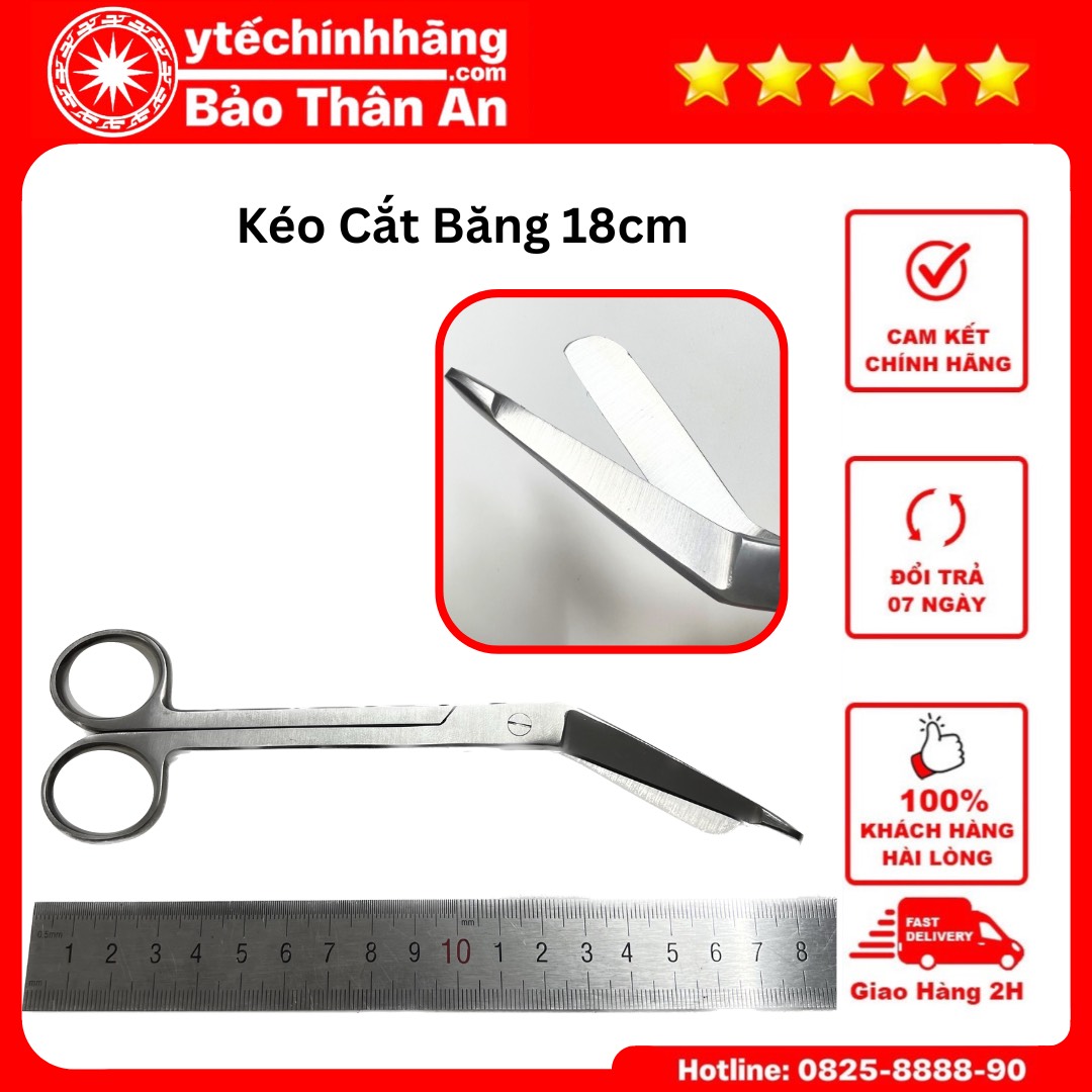 Kéo Cắt Băng 18cm (1) Keo Cat Bang 18cm 1