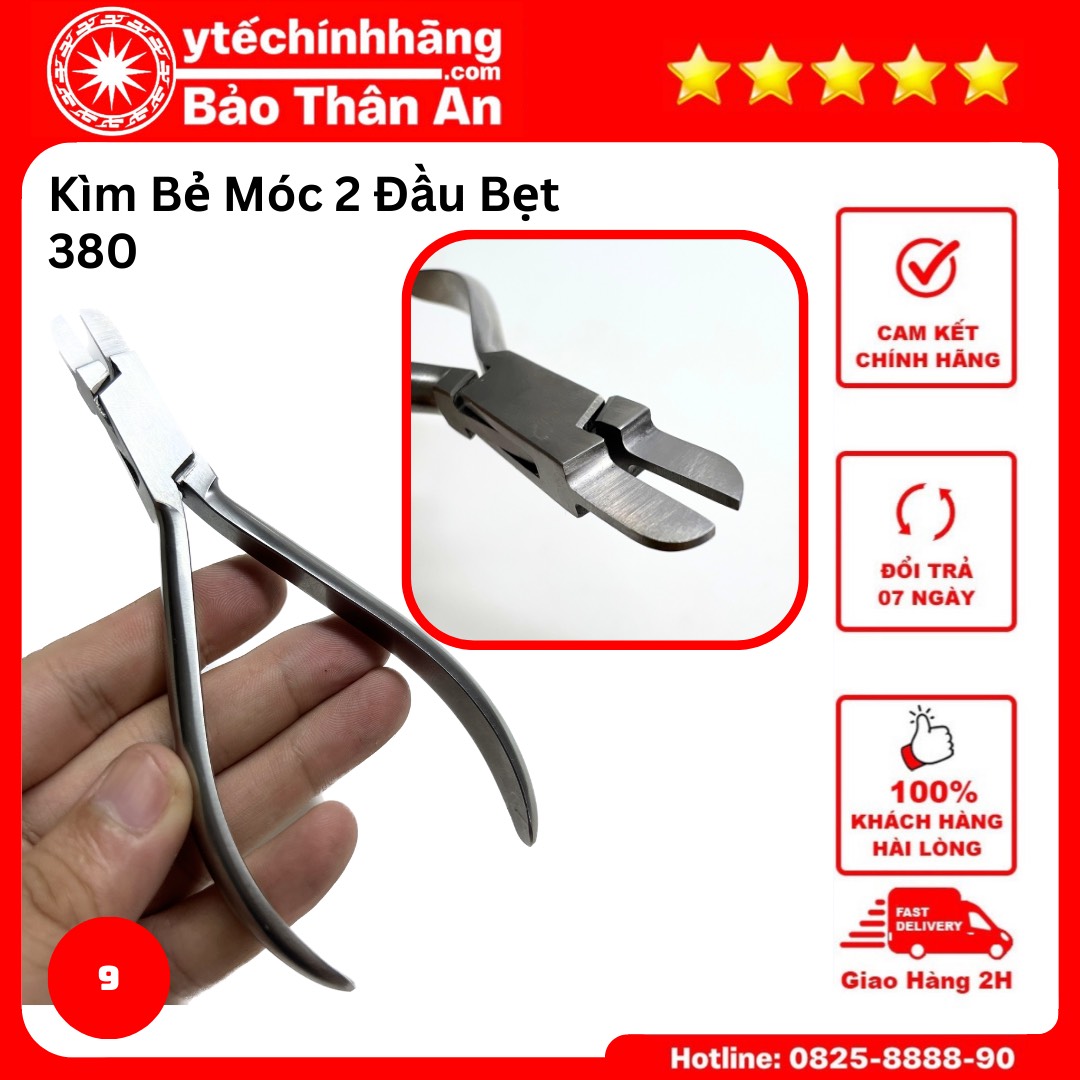 Kìm Bẻ Móc 2 Đầu Bẹt 380 Kim Be Moc 2 Dau Bet 380