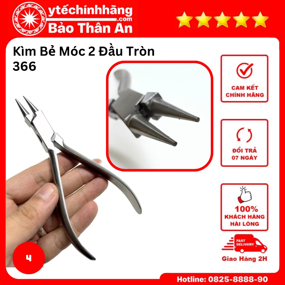 Kìm Bẻ Móc 2 Đầu Tròn 366 Kim Be Moc 2 Dau Tron 366