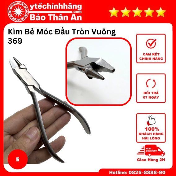 Kìm Bẻ Móc Chỉnh Nha Đa Năng 36 Kim Be Moc Dau Tron Vuong 369