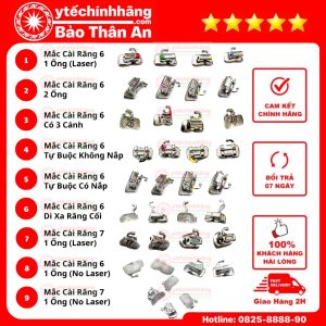 Mắc Cài Răng 6 Răng 7 Các Loại