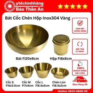 Bát Cốc Chén Hộp Khay Inox Vàng 36 z5535739593489 41f371a07c40033398e9d3e325756e5e