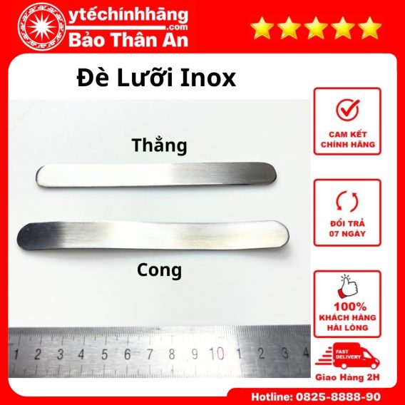 Que Đè Lưỡi Inox Thẳng và Cong - hàng nhập khẩu