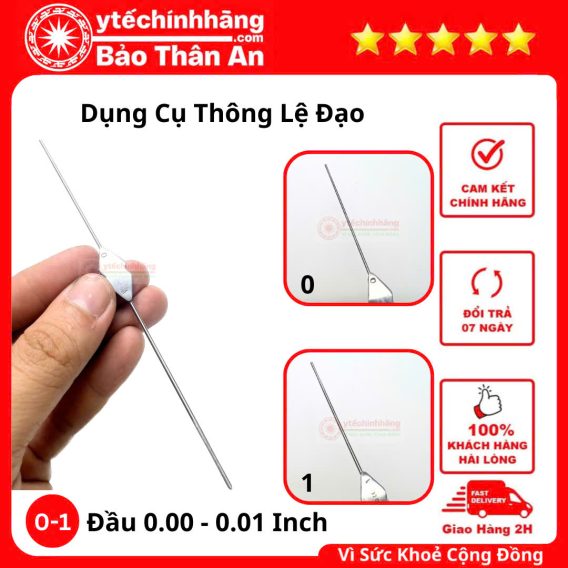 Cỡ 0-1: Đầu nhỏ - 0.01 inch