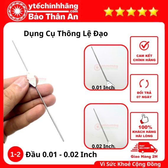 Cỡ 1-2: Đầu 0.01 inch và 0.02 inch