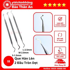 Que Hàn Lèn 2 Đầu Tròn Dẹt