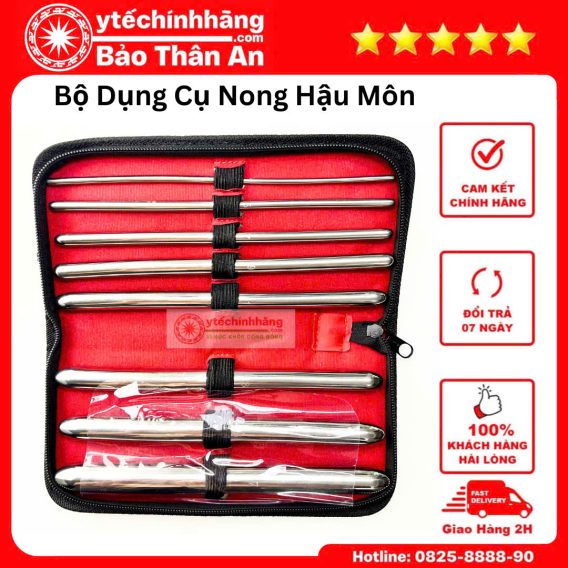 Bộ Dụng Cụ Nong Hậu Môn Inox 36 Bộ Dụng Cụ Nong Hậu Môn Inox