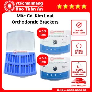 Mac cai rang kim loai orthodontic Brackets Roth