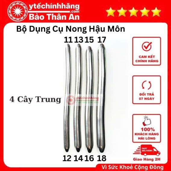 Bộ Dụng Cụ Nong Hậu Môn Inox 39 Bộ Dụng Cụ Nong Hậu Môn Inox