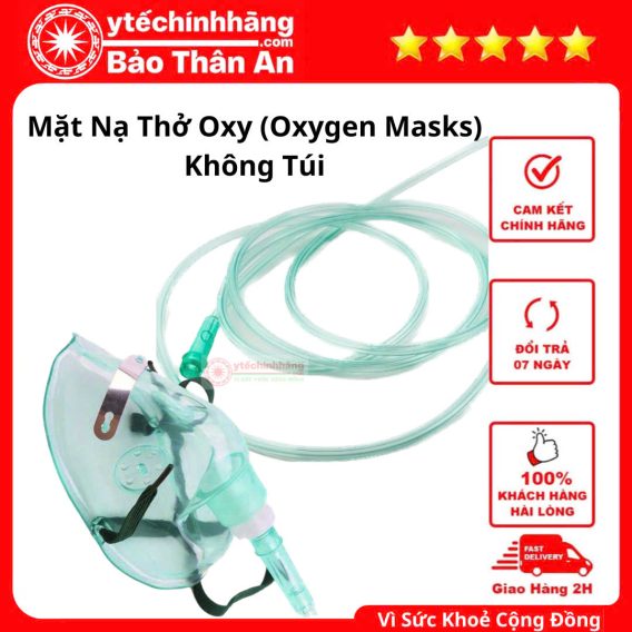 Mask oxy có dây đeo đàn hồi và kẹp mũi bằng nhôm điều chỉnh được giúp bệnh nhân có thể đeo trong thời gian dài thoải mái, không đau hay gây khó chịu.