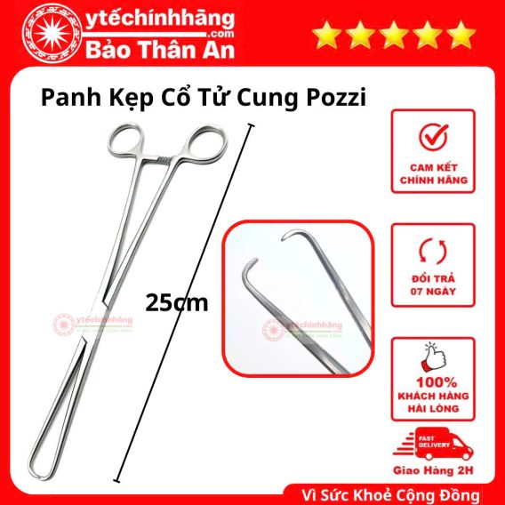Thiết kế 2 đầu móc, bánh cóc 4 nấc, kích thước chiều dài 25cm.