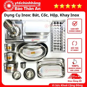 Bát Cốc Giá Hộp Khay Inox