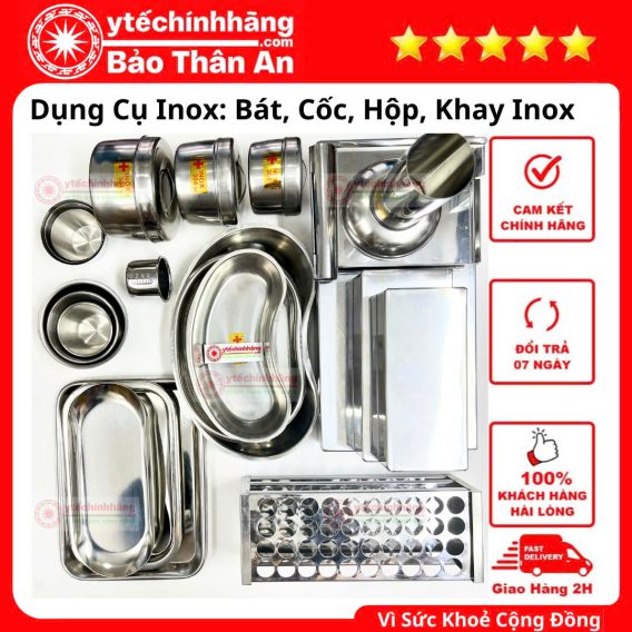 Bát Cốc Giá Hộp Khay Inox 32 Bat Coc Gia Hop Khay Inox Spa
