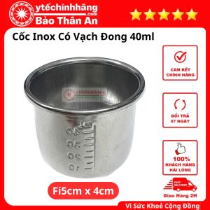 Cốc Chén Bát Inox 16 Coc Chen Bat Inox Coc Dong 40ml