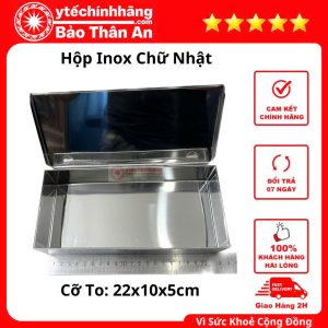 Hop Inox Chu Nhat To 22x10x5cm