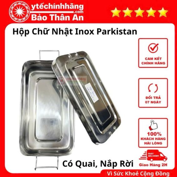 Hộp Inox Pakistan Chữ Nhật