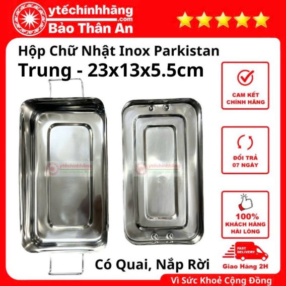 Hộp Inox Pakistan Chữ Nhật
