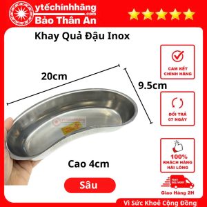 Khay Qua Dau Inox sau