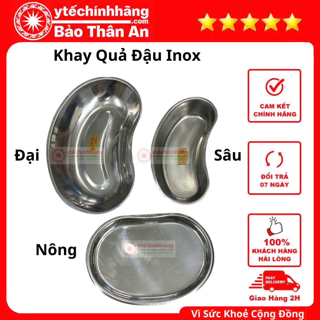 Khay Quả Đậu Inox Khay Qua Dau