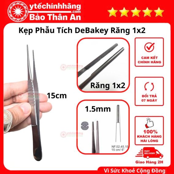 Kẹp Phẫu Tích DeBakey 10 Kẹp Phẫu Tích DeBakey