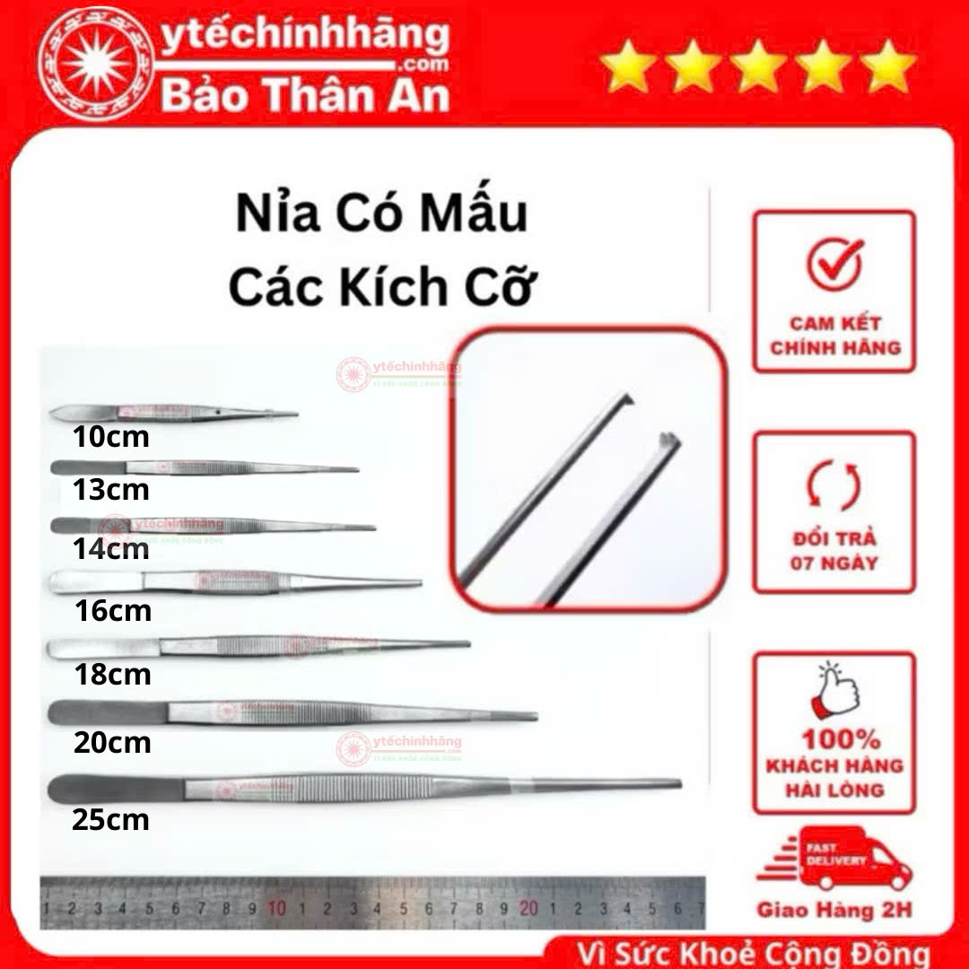 Nỉa Kẹp Phẫu Tích Có Mấu Nỉa Kẹp Phẫu Tích