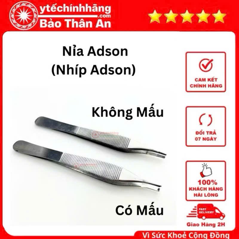 Nỉa Kẹp Phẫu Tích adson Nỉa Kẹp Phẫu Tích