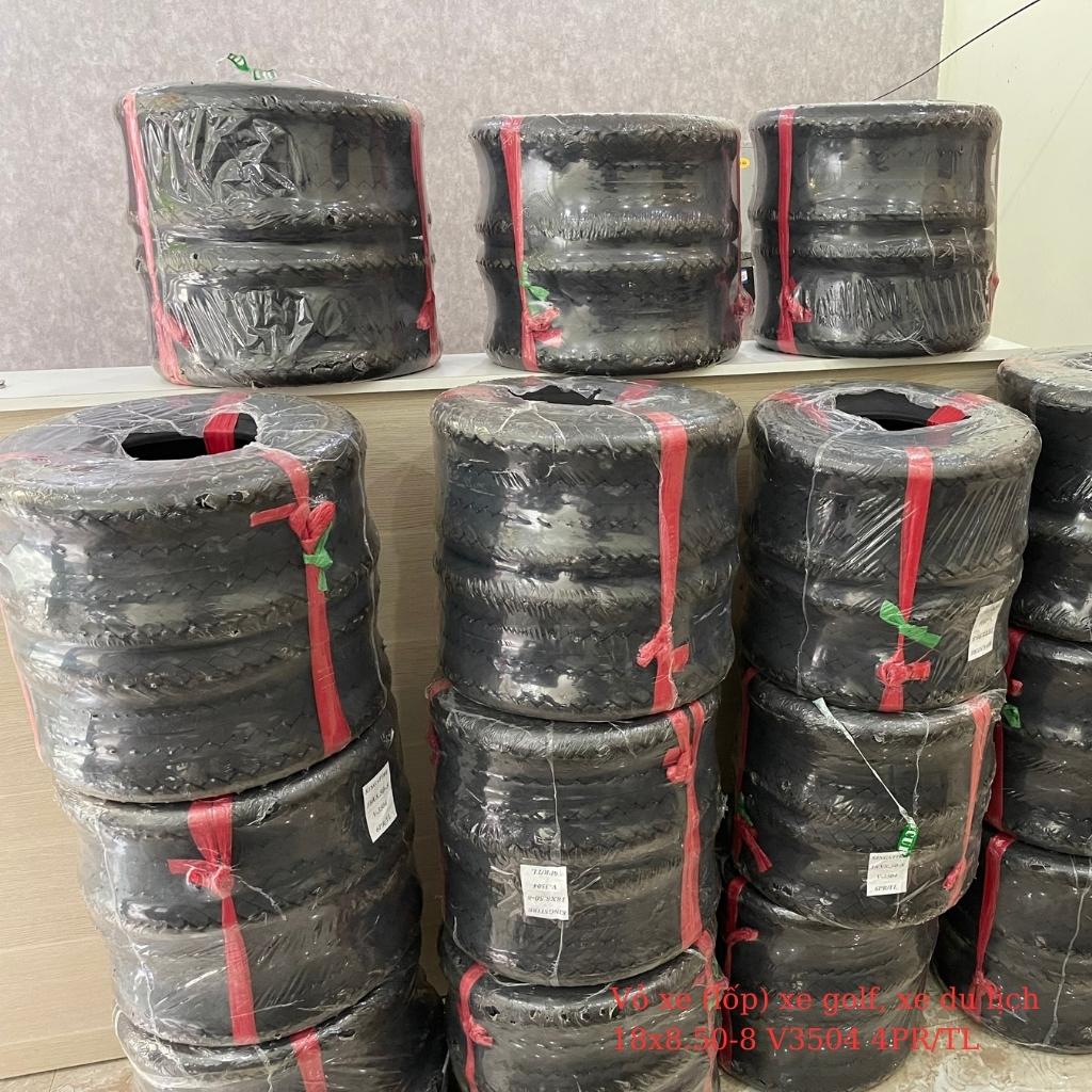 Vỏ xe lốp xe điện sân golf, xe điện du lịch 18x8.50-8 V3504 4PR/TL hàng cao cấp tiêu chuẩn xuất khẩu Âu Mỹ 11 lop xe golf 18x8.50 8 v3504 4pr tl 2 2