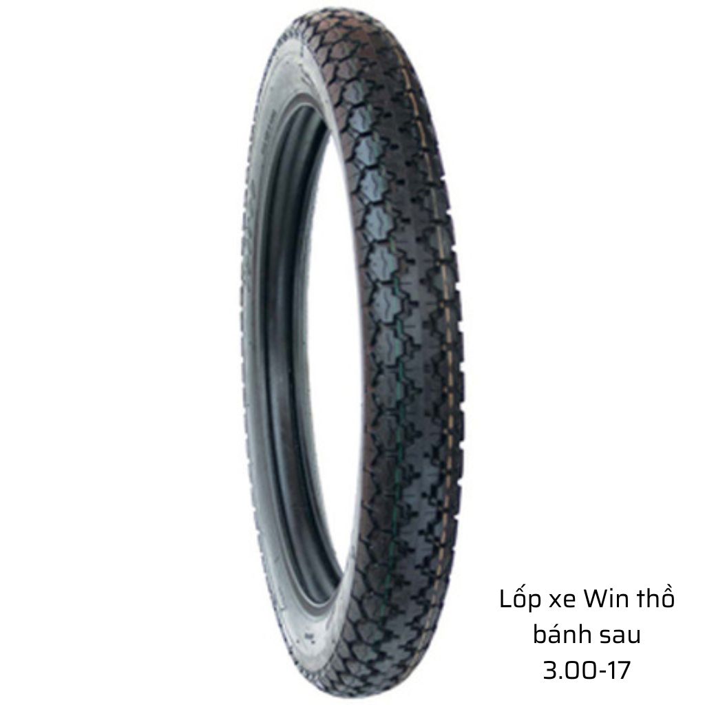 Lốp xe Win thồ sau 3.00-17 có săm Veloce - Đài Loan 3 Lốp xe Win thồ sau 3.00-17 có săm Veloce - Đài Loan