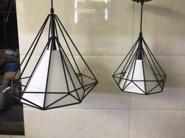 Đèn thả kim cương có 2 size