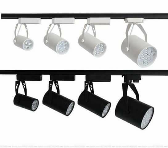 Đèn rọi ray 7w vỏ đen trắng