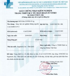 Test nhanh Covid 19 SGTi-flex COVID-19 Ag