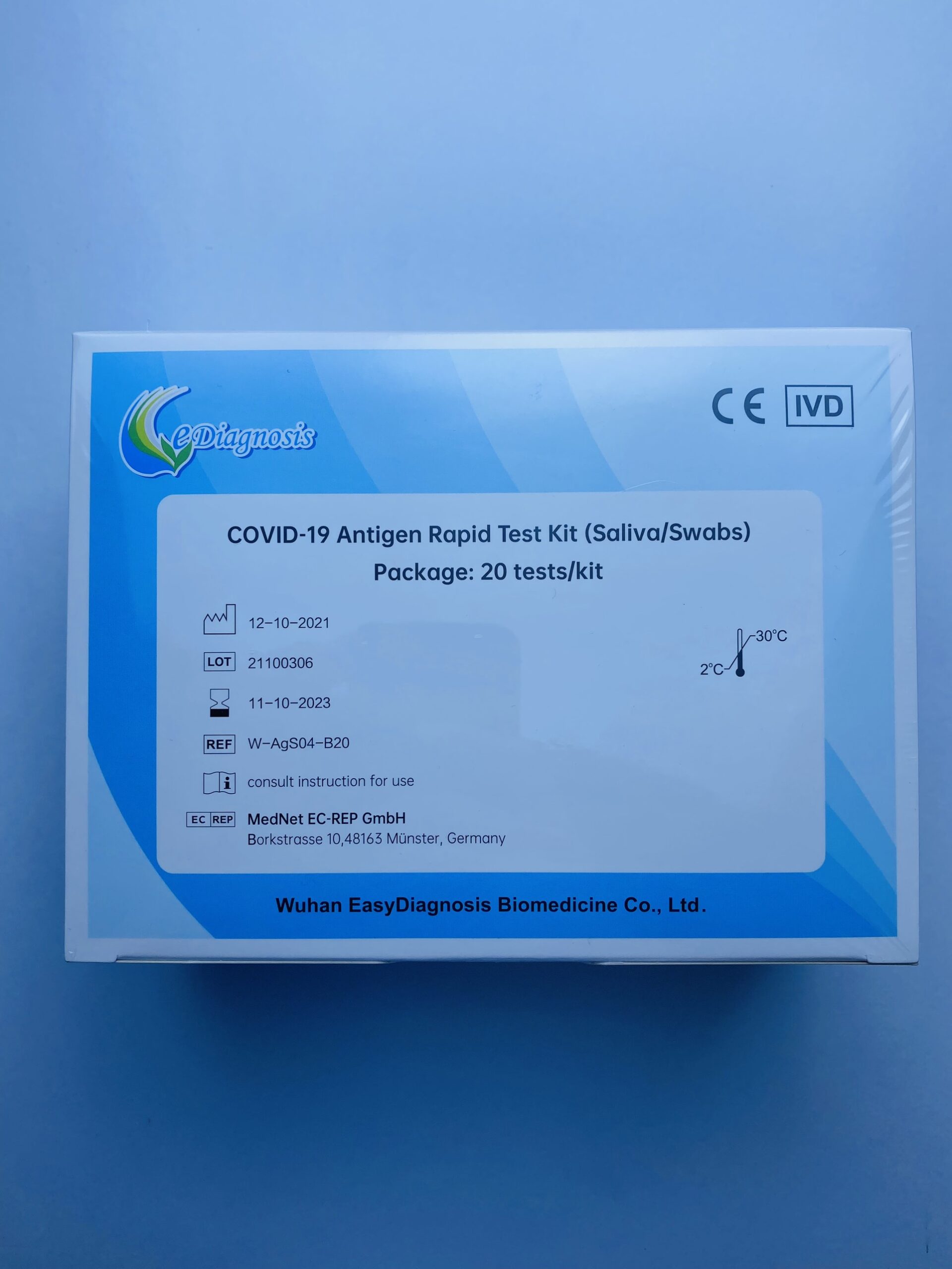Test covid nước bọt Easy Diagnosis