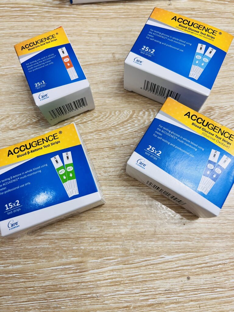 Que test đường huyết, axit uric