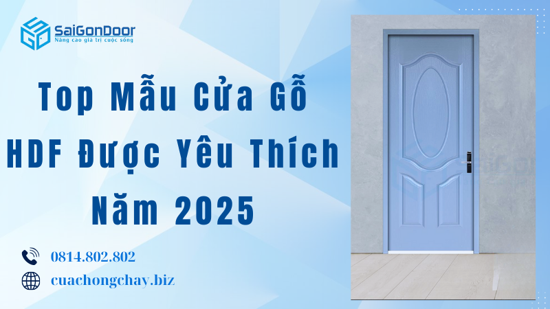 Top Mẫu Cửa Gỗ HDF Được Yêu Thích Năm 2025