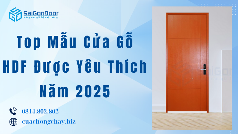 Top Mẫu Cửa Gỗ HDF Được Yêu Thích Năm 2025