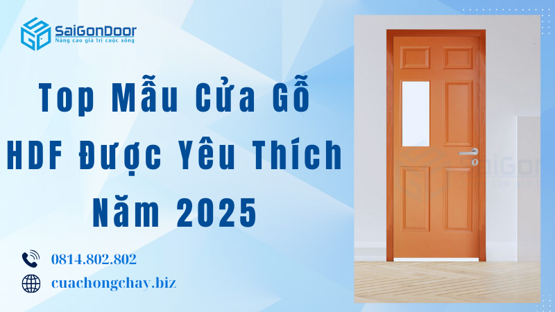 Top Mẫu Cửa Gỗ HDF Được Yêu Thích Năm 2025