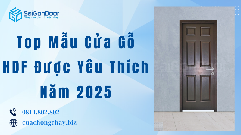 Top Mẫu Cửa Gỗ HDF Được Yêu Thích Năm 2025