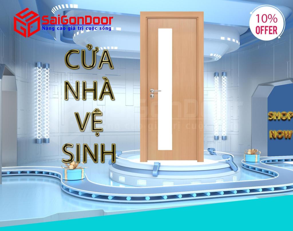 Một số mẫu cửa nhà vệ sinh sử dụng bằng gỗ